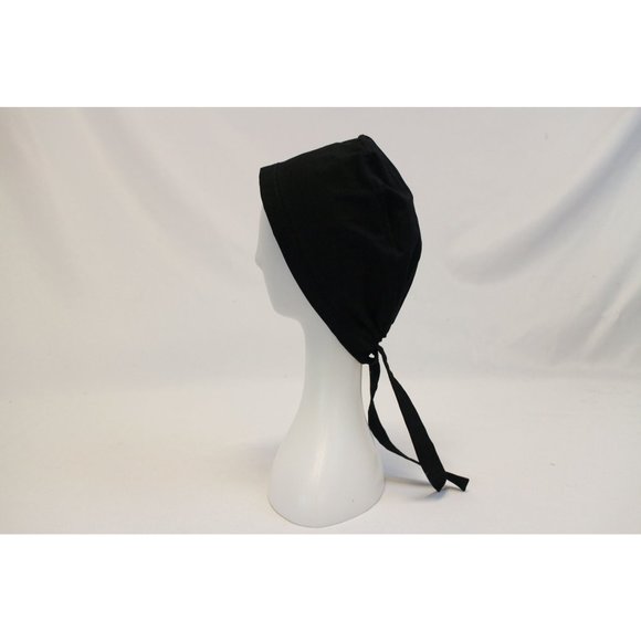 MedThreads Other - Black Solid Surgical Scrub Cap Dentist Vet Chemo Hat